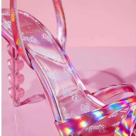 Barbie Shoes - Iridescent Heart Heel Dress Sandals by Aldo. Brand new in box. - Picture 2 of 6